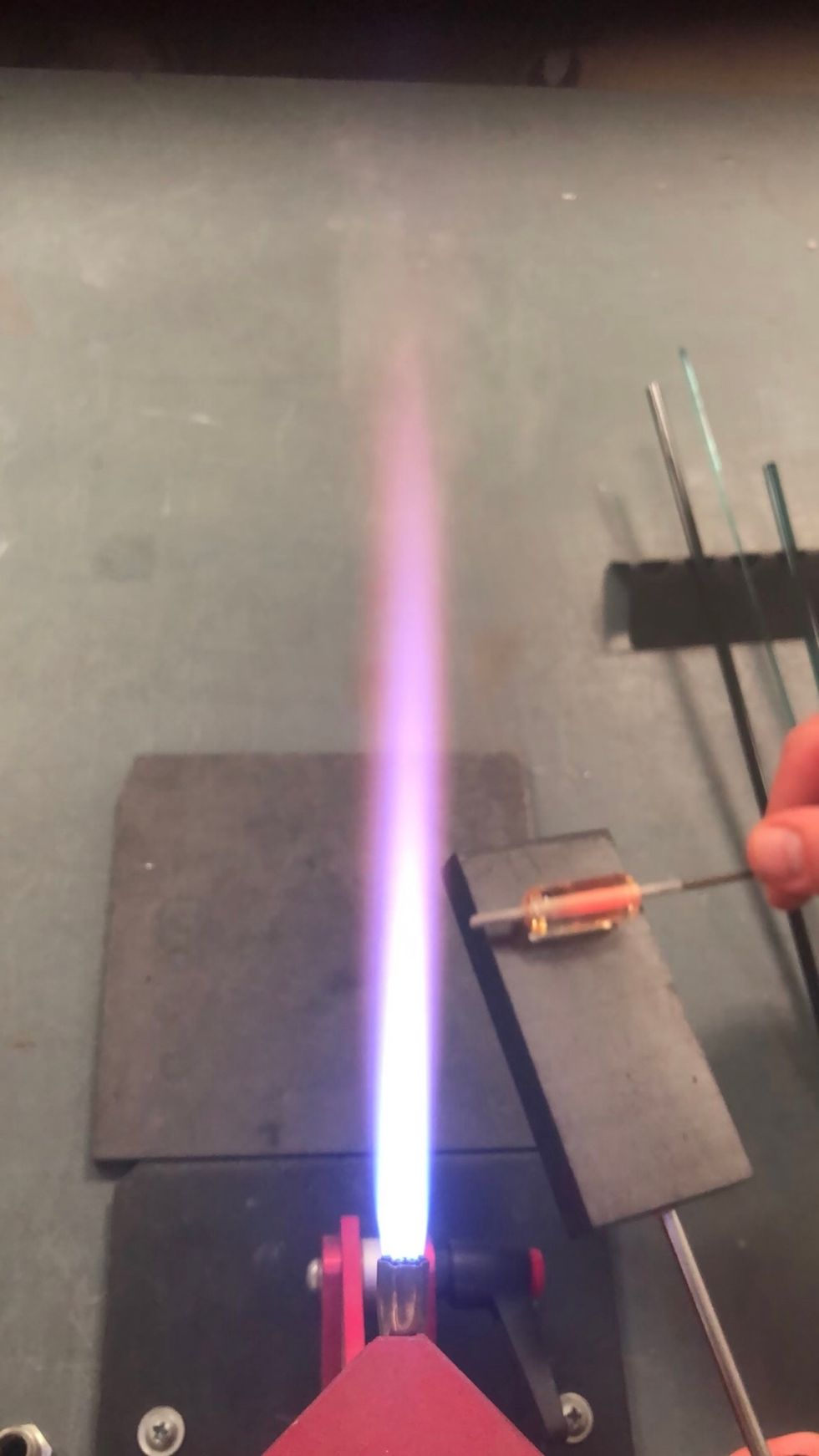 And marver it into a cylinder.