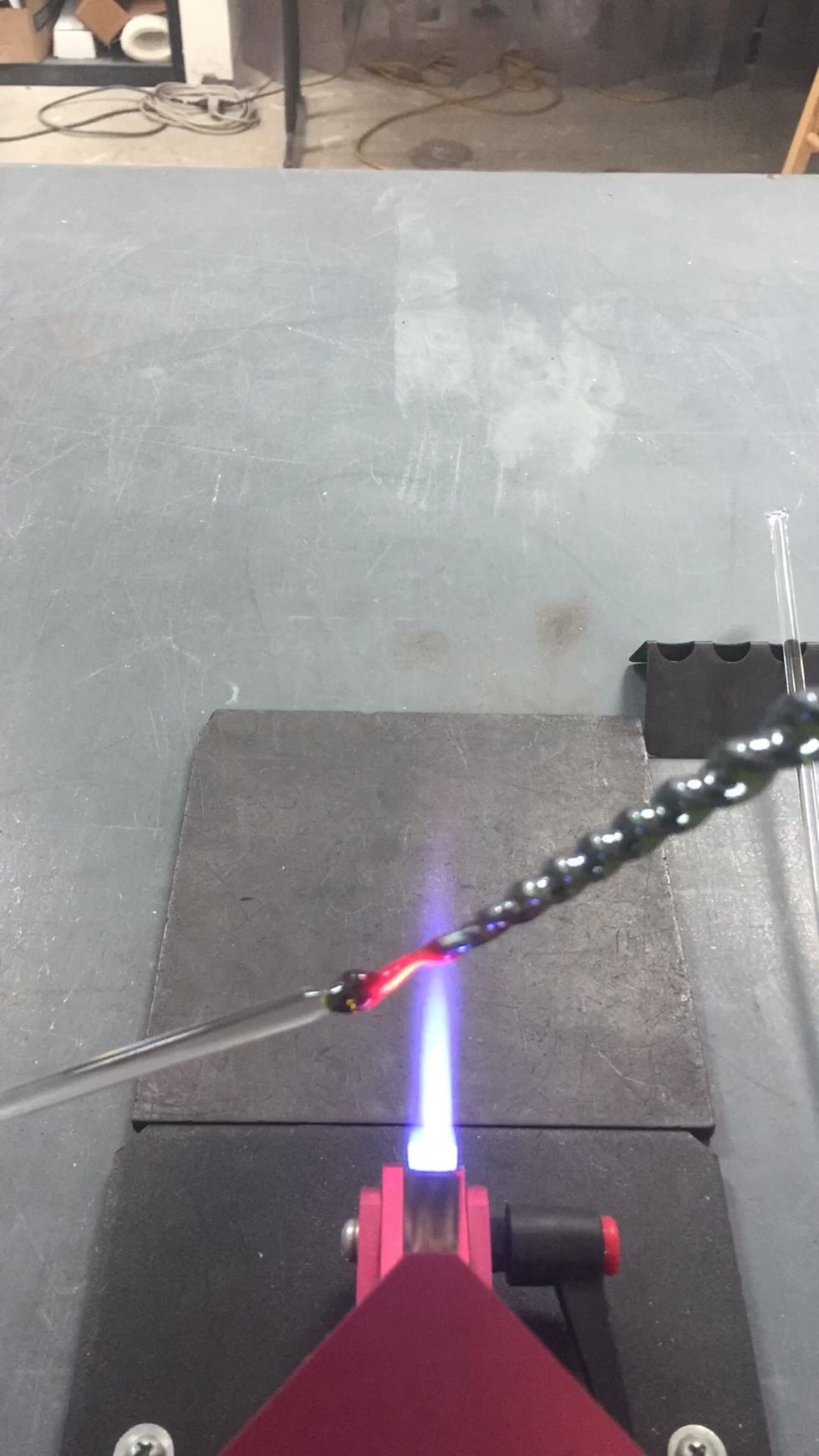 And melt off the punty with a small flame.