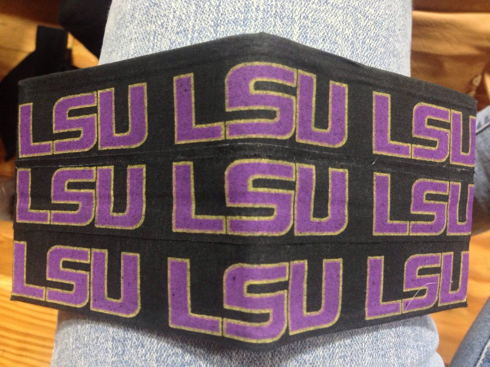 And middle row of Signature Athletic Tape to wallet to complete the outside of wallet.