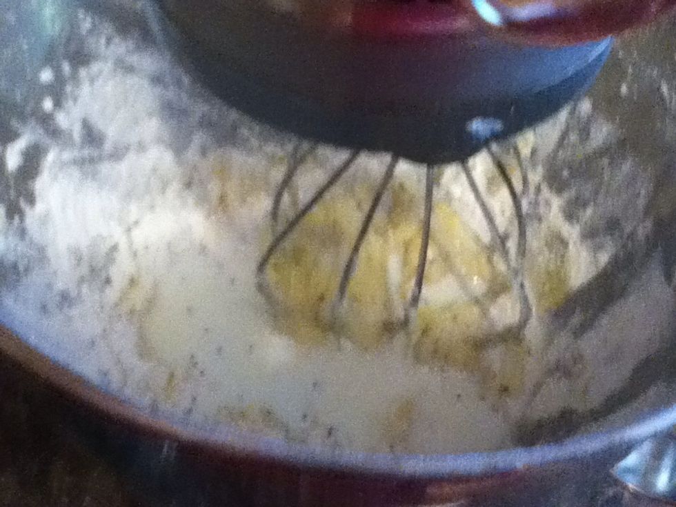 And milk, beating until combined between additions.