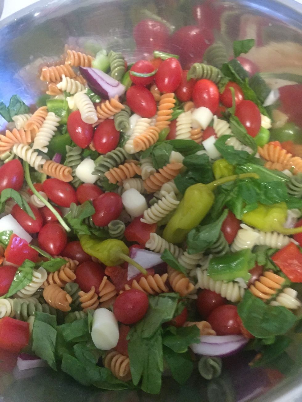 And mix all ingredients together