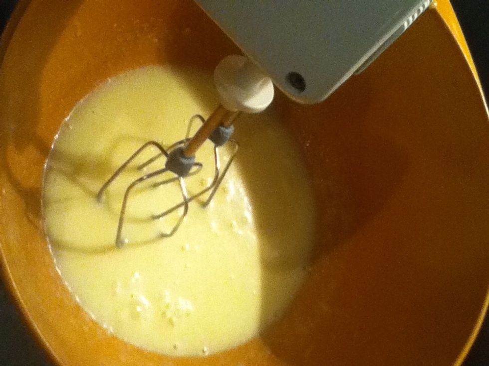 And mix the wet ingredients again!