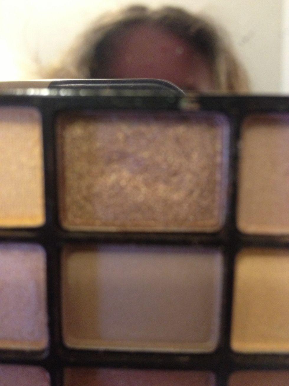 And now a dark shimmery brown, which is by the last color you used. (If you don't have this pallet, then you can just use similar shades. It's ok\ud83d\ude01\ud83d\udc4d)