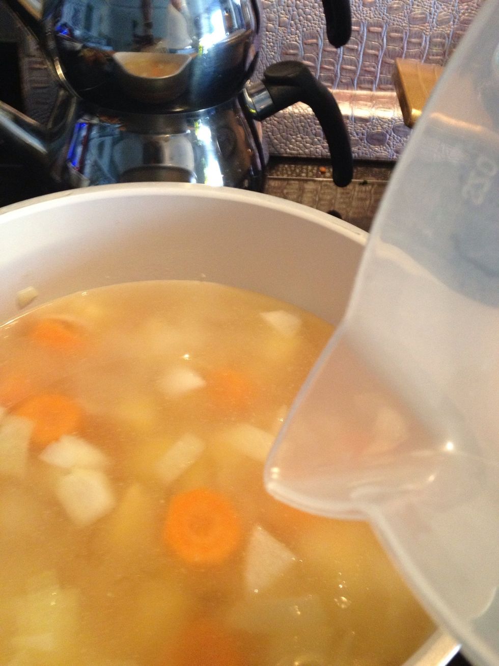...and now add approximately 1.5 l water