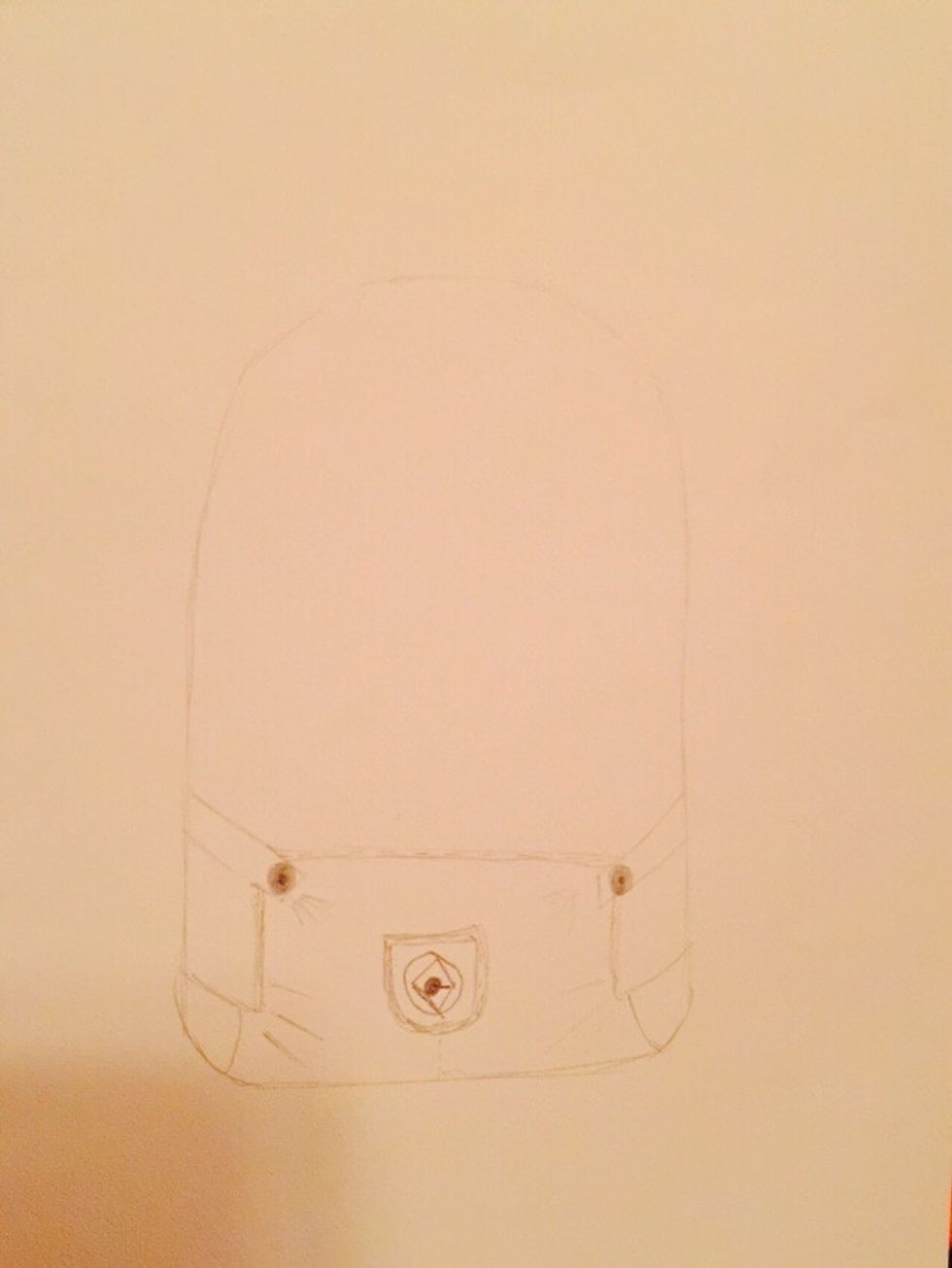 And now add some detail to the dungerees