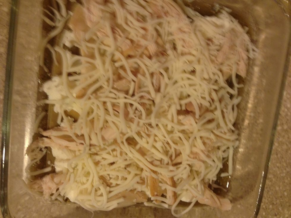 And now some shredded mozzarella cheese