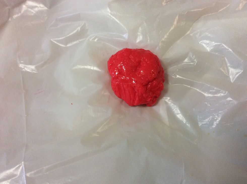 And now that I have taken it out of the fridge I will test it to see if it's ready