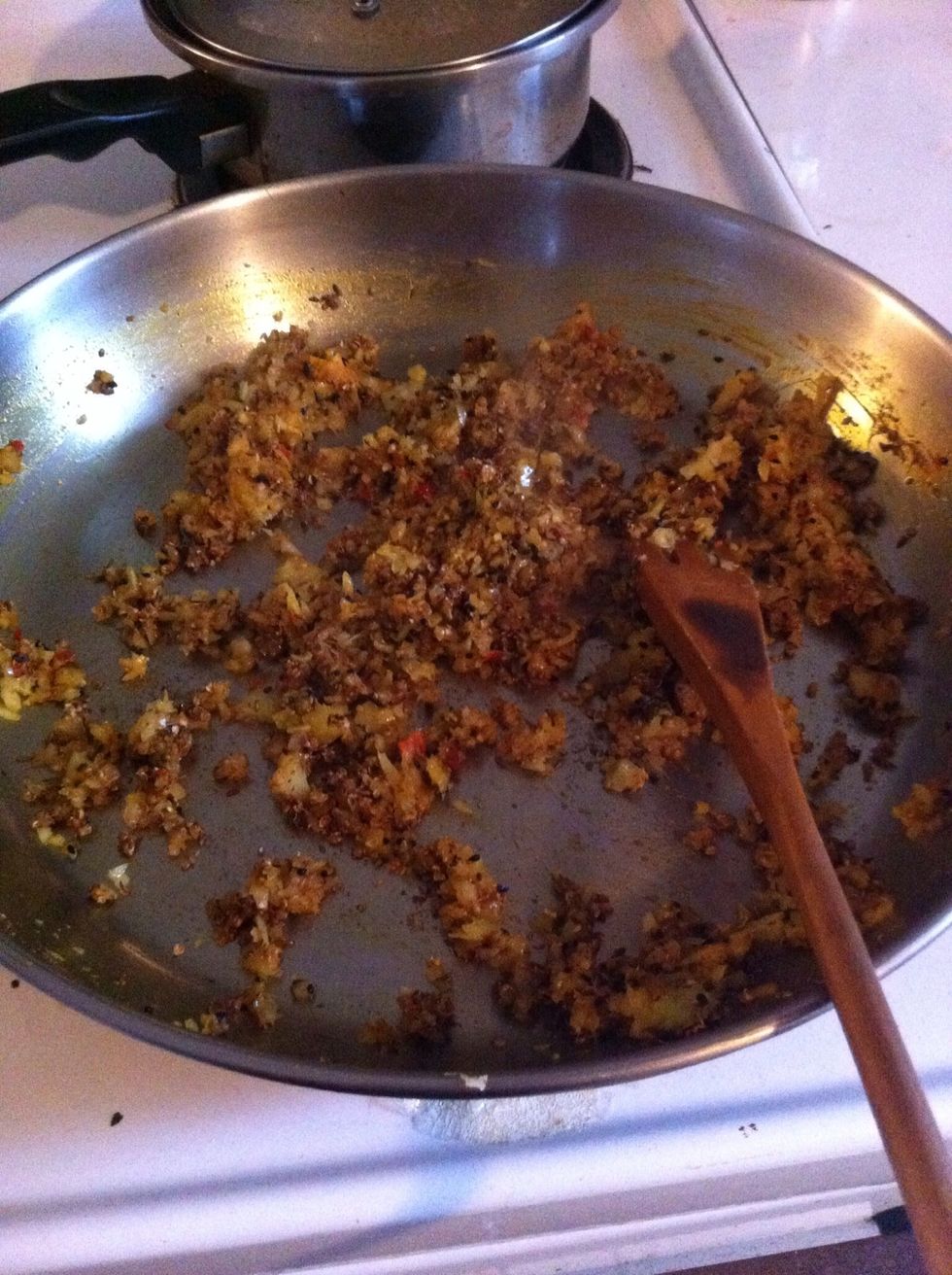 And now, the crushed seeds get lumped into this mess. Doesn't it look despicably dry right now? If no-one is looking I would just encourage you to spit in here. I mean, why not? It's YOUR life!!!!