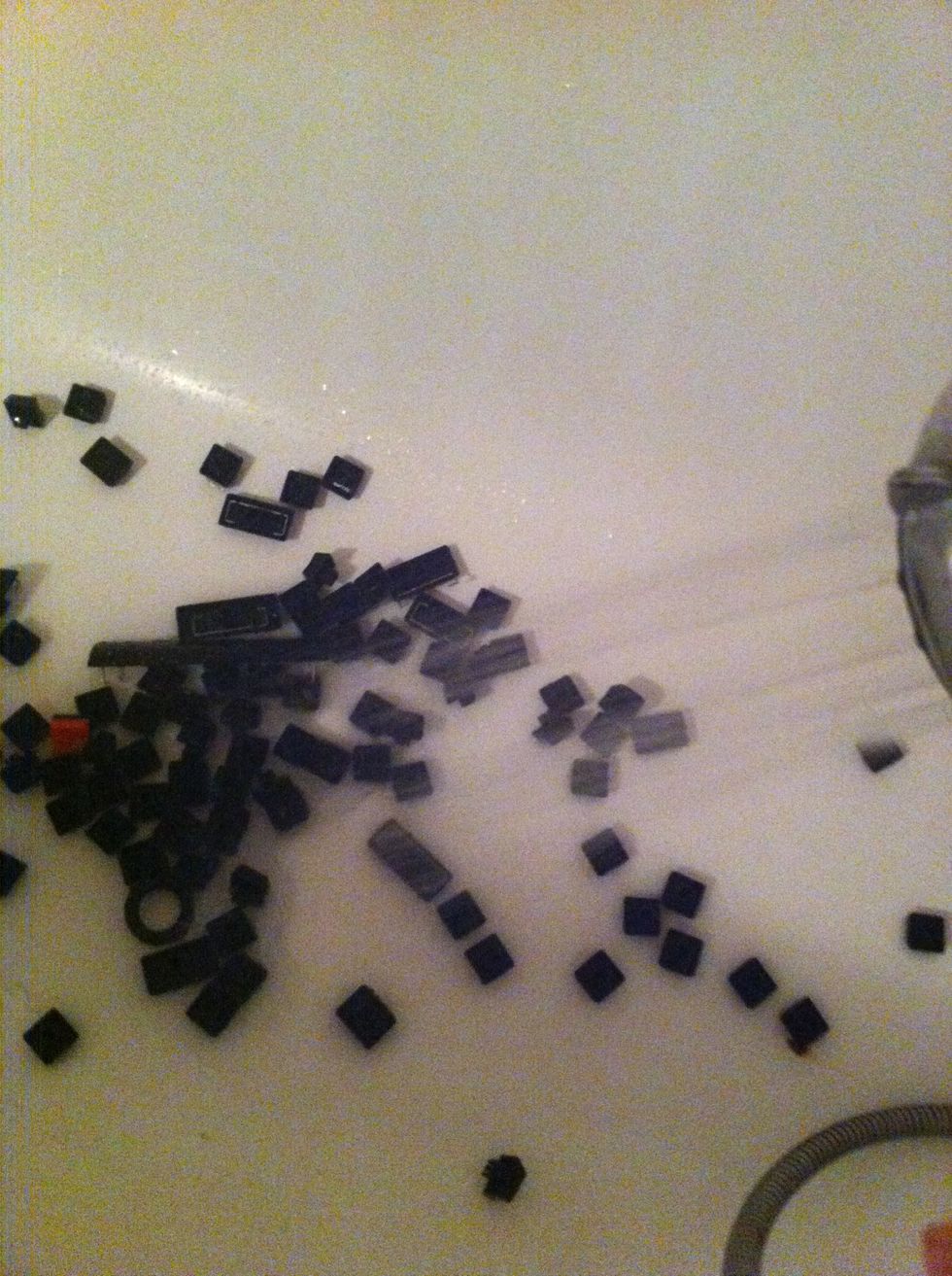 And now washing the letters