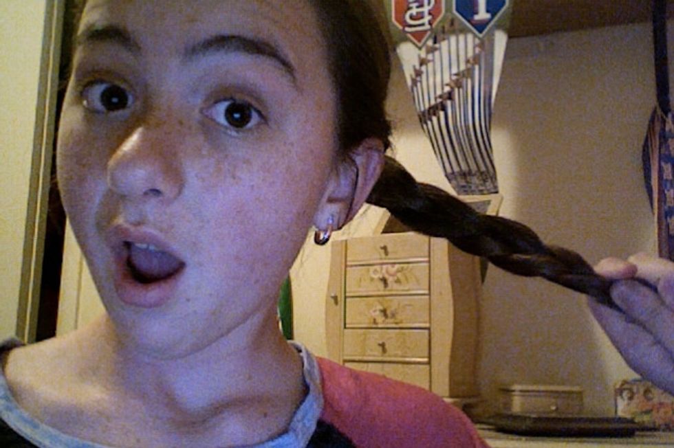 And now you have a braid Hope you enjoyed follow me or comment below about what you thought!!!!