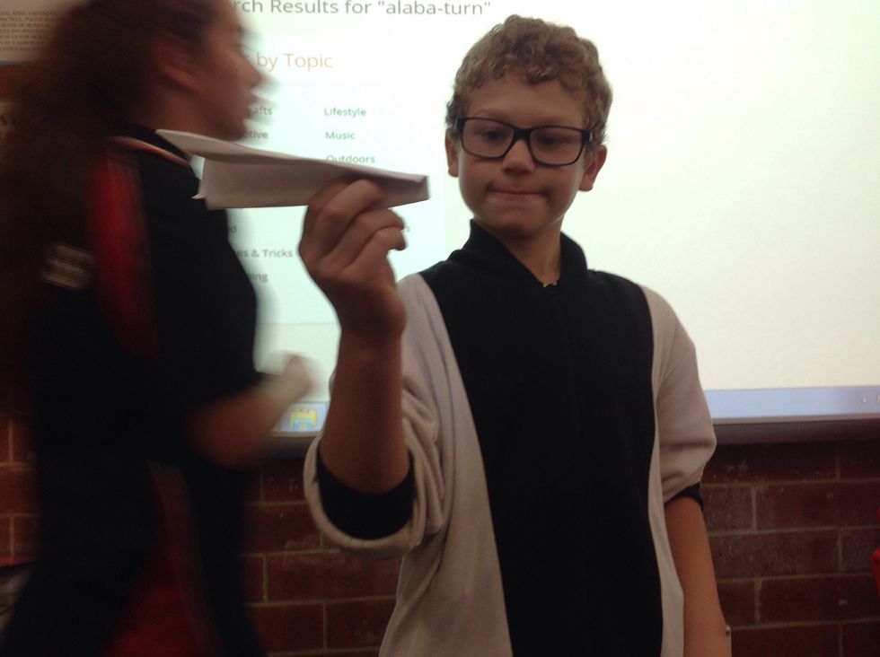 And now you have your paper airplane