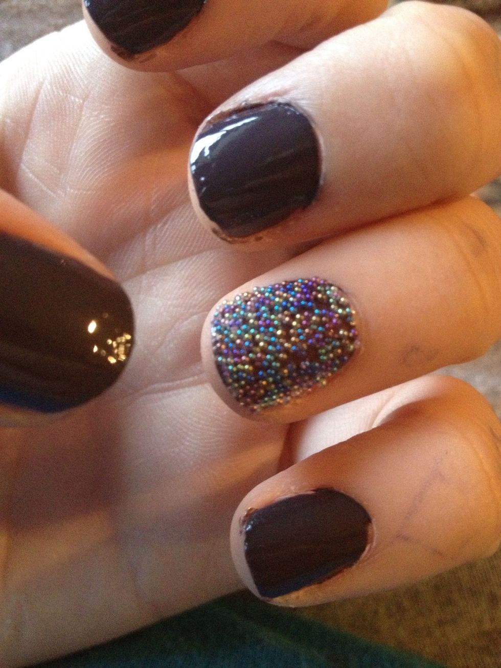 And now you're done! if you're gonna put a topcoat, just on the very tip. OTHERWISE WILL RUIN THE EFFECT.