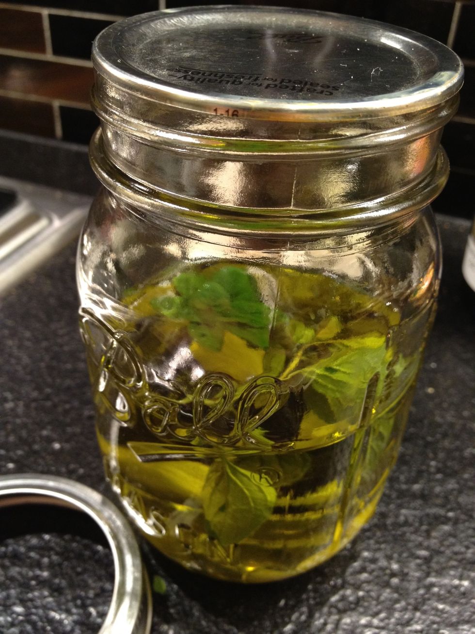 And olive oil. Save in the fridge until you ran out of it