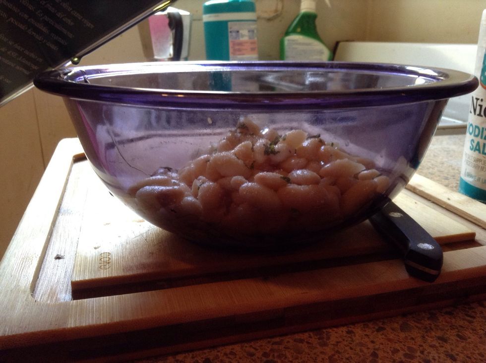 And olive oil (you could also add tuna at this point)