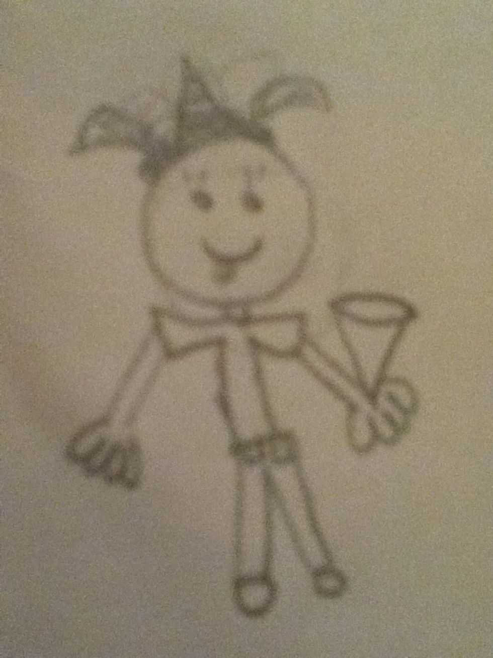 And on any hand draw a flower bouquet