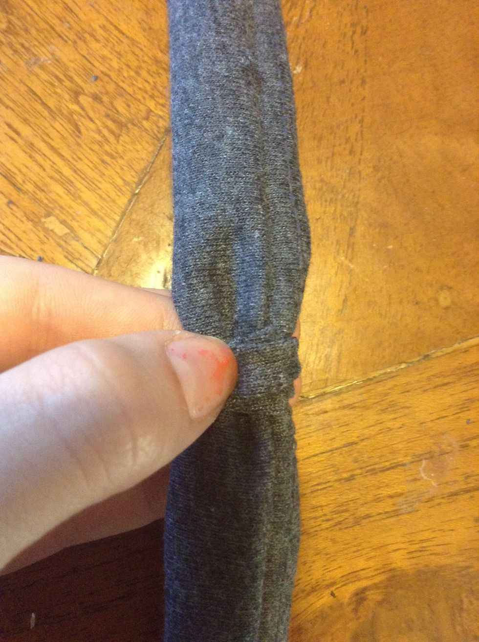 And once to fold over the excess