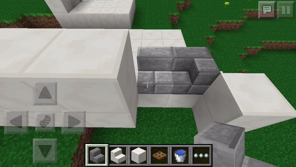 and one facing the wall