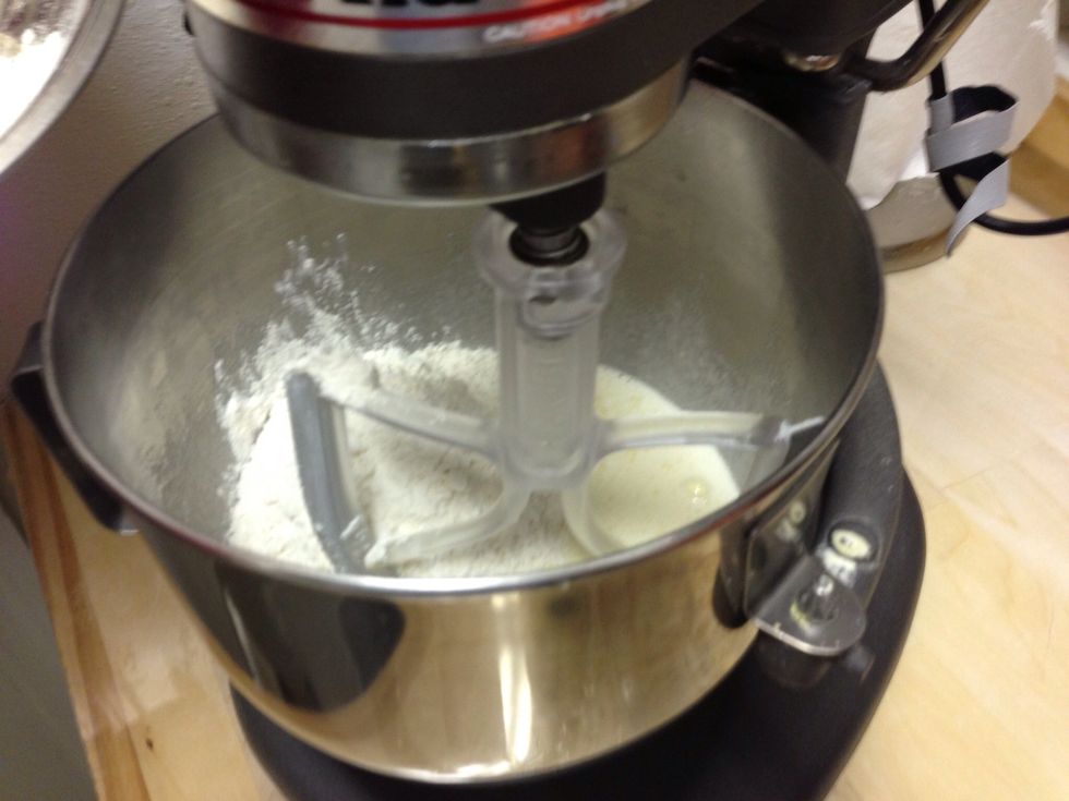 And one half of the flour