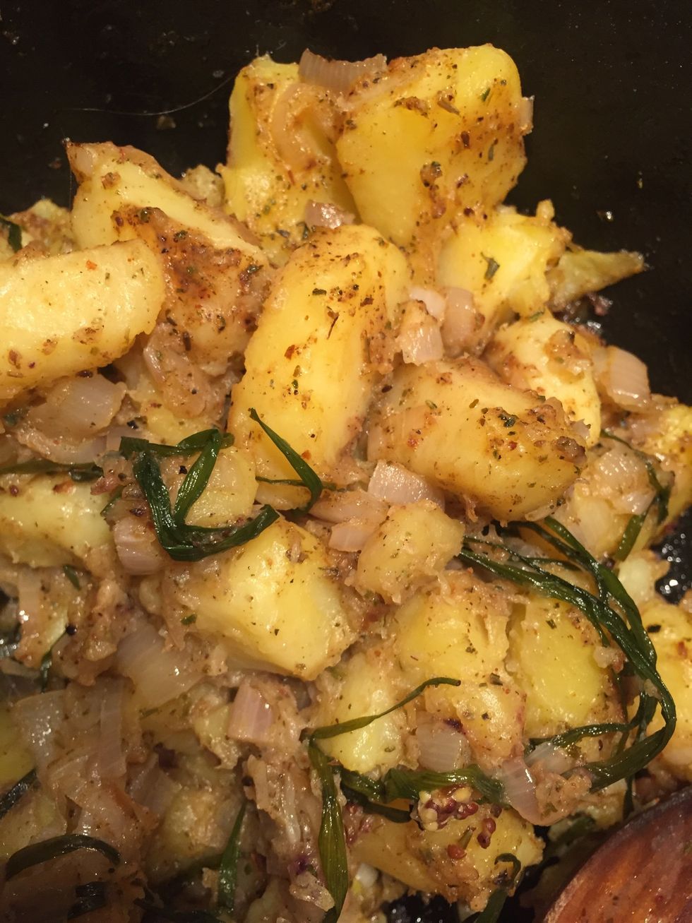 And our side patatoes are also ready to go .. Soooo