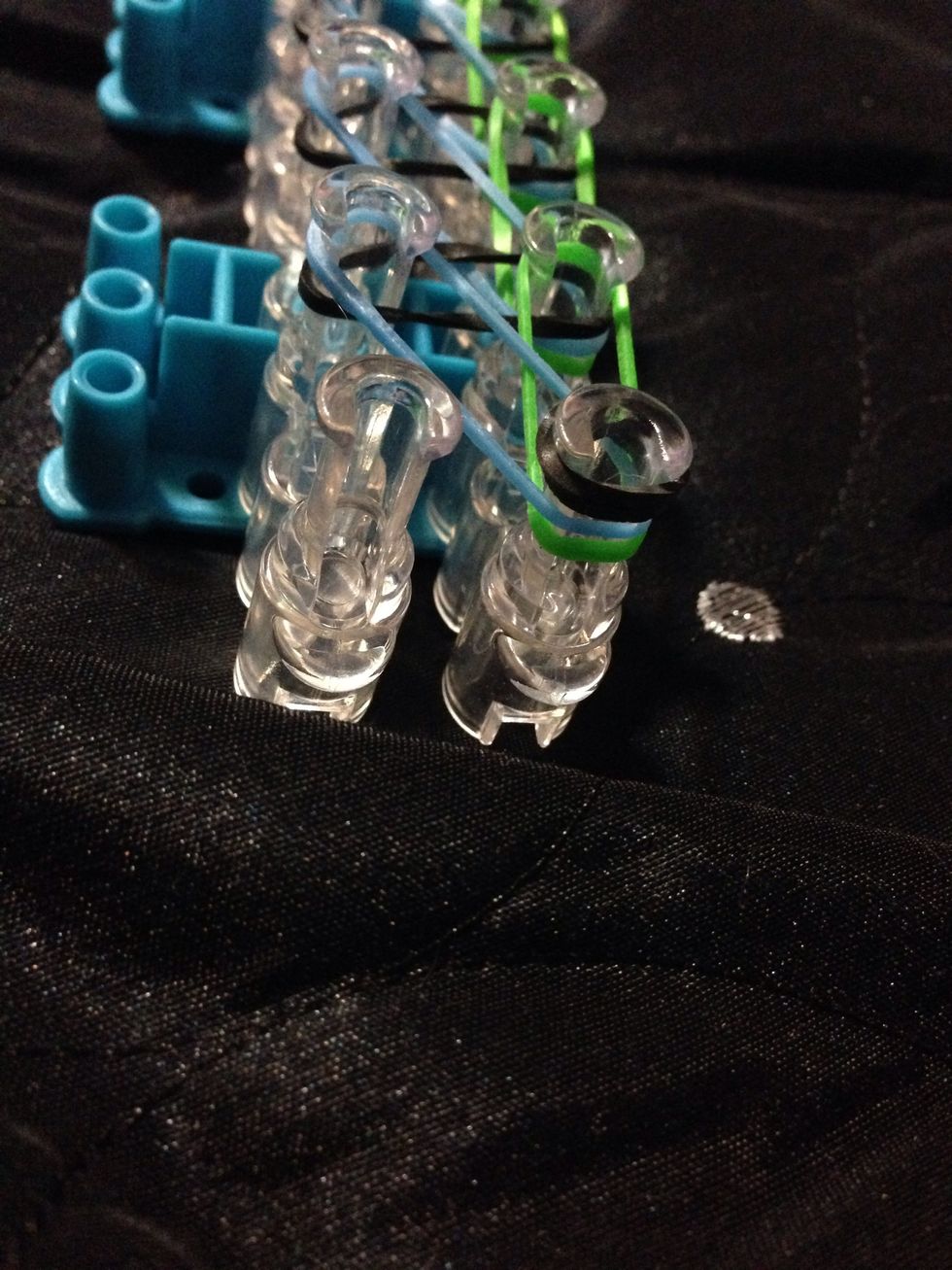 And out it on the last peg