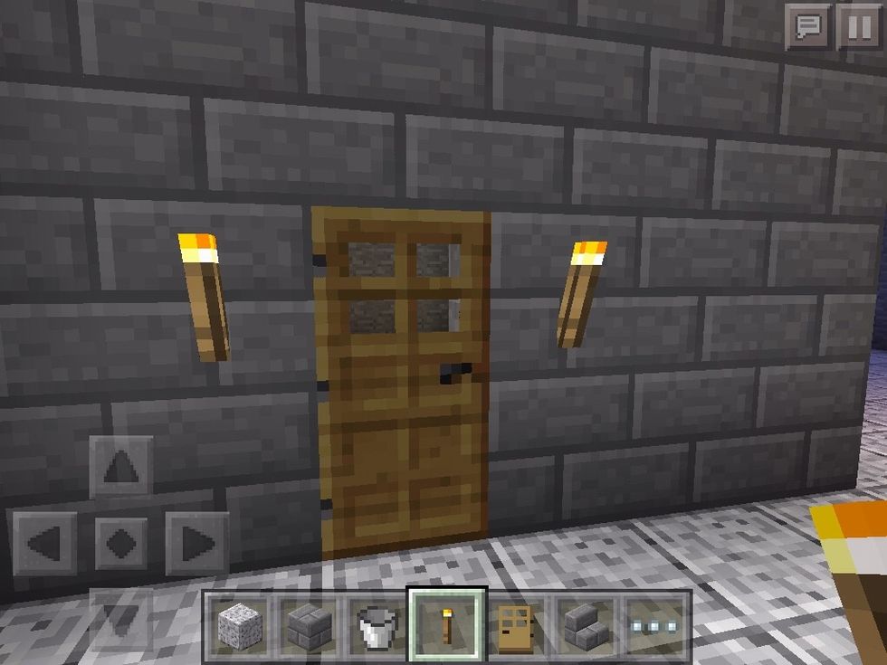 And outside the door