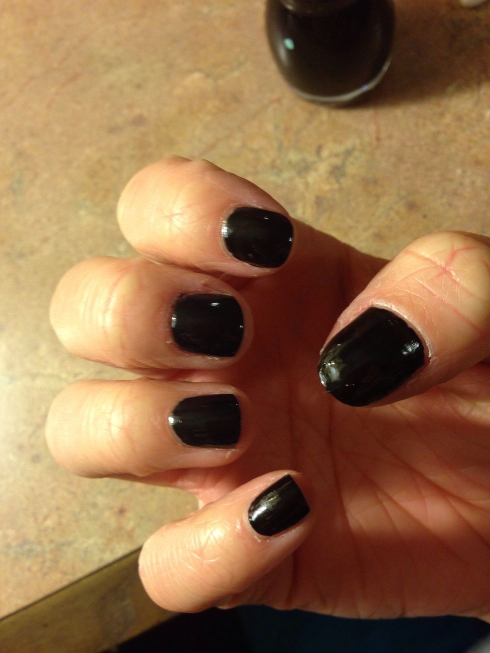 and paint all of your nails black