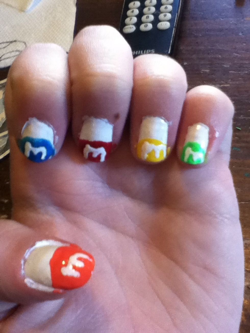 And paint an M on each nail.