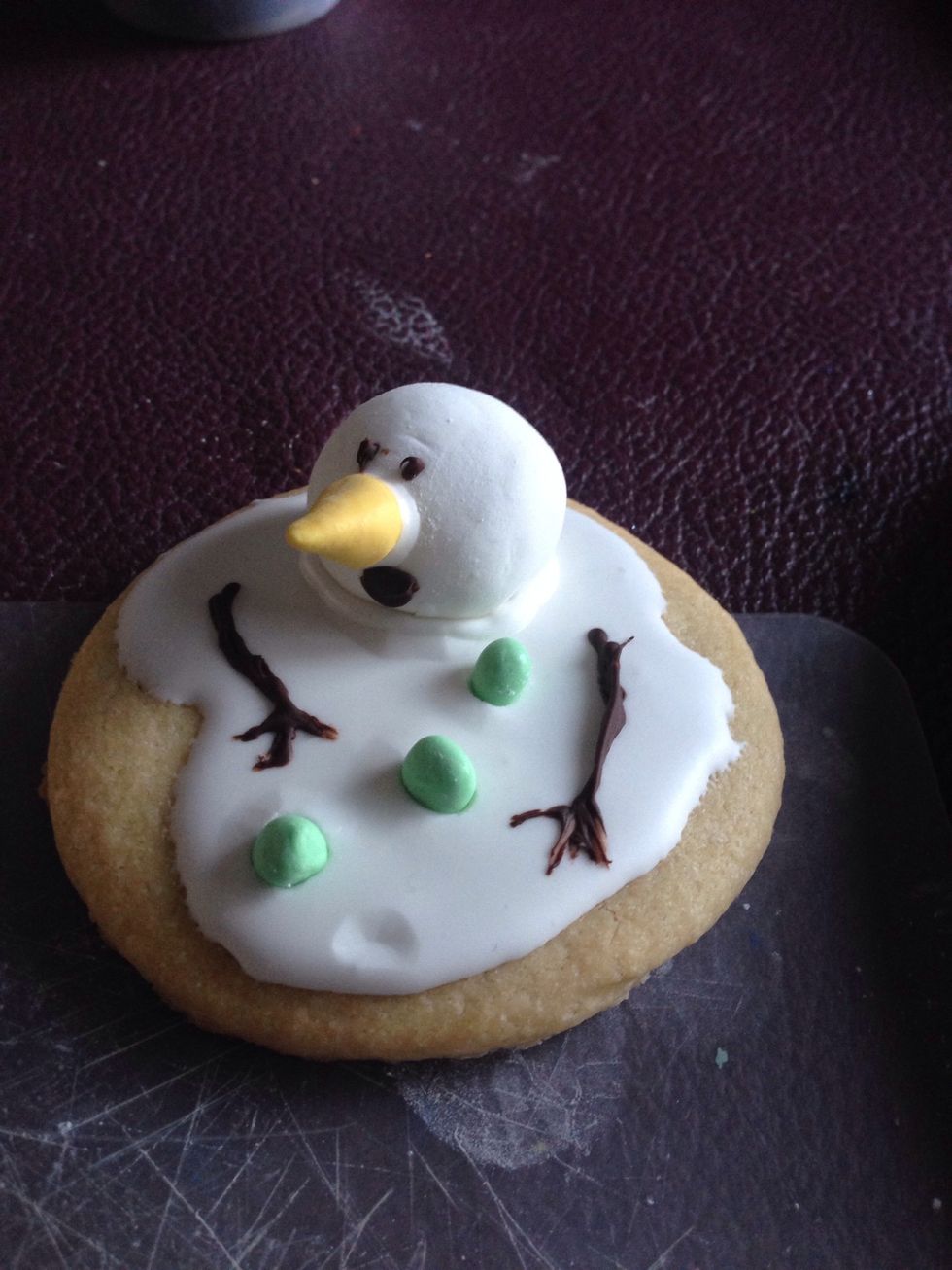 And paint the eyes, mouth and arms