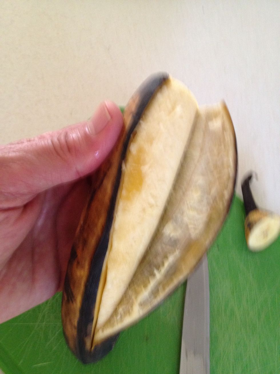 And peel it off of the fruit.