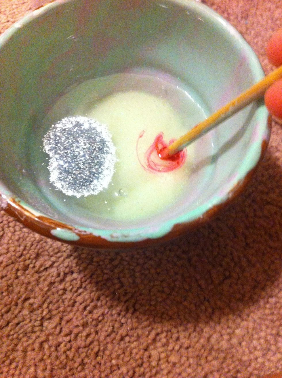 And pink food coloring.