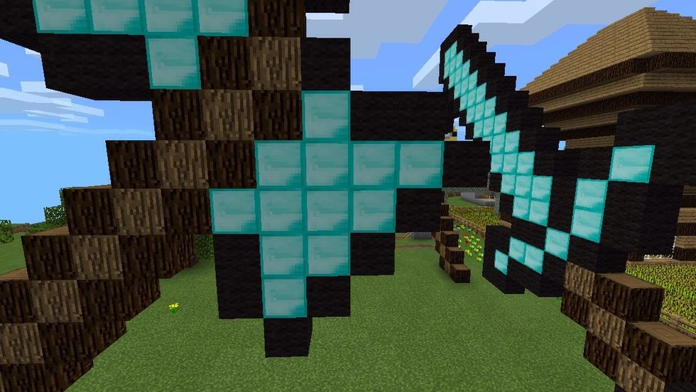 And place black wool on this side aswell