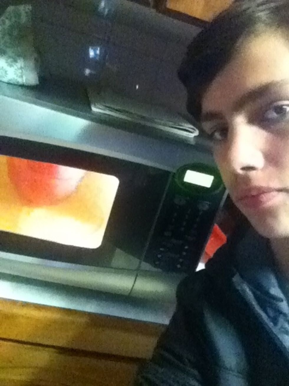 And place in the microwave for 2 and a half minutes