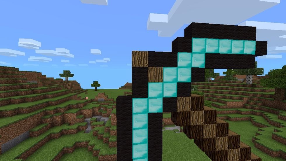 And place some black wool around it