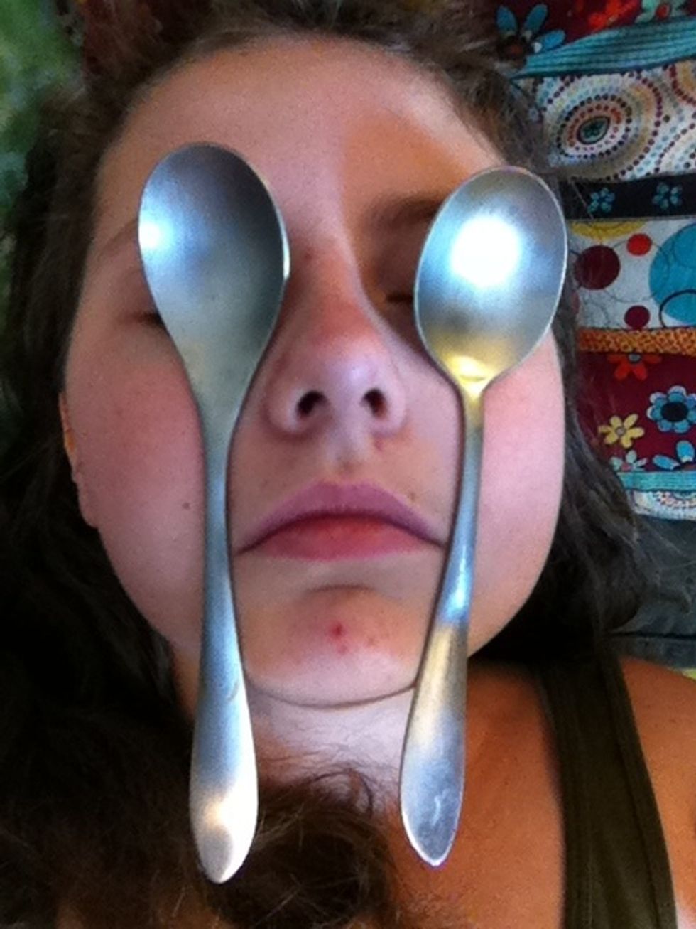 And place them on/under until they are no longer cold.