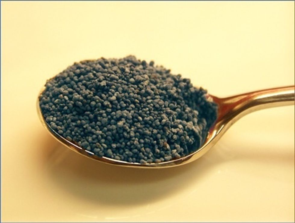 And poppy seeds to melted butter.