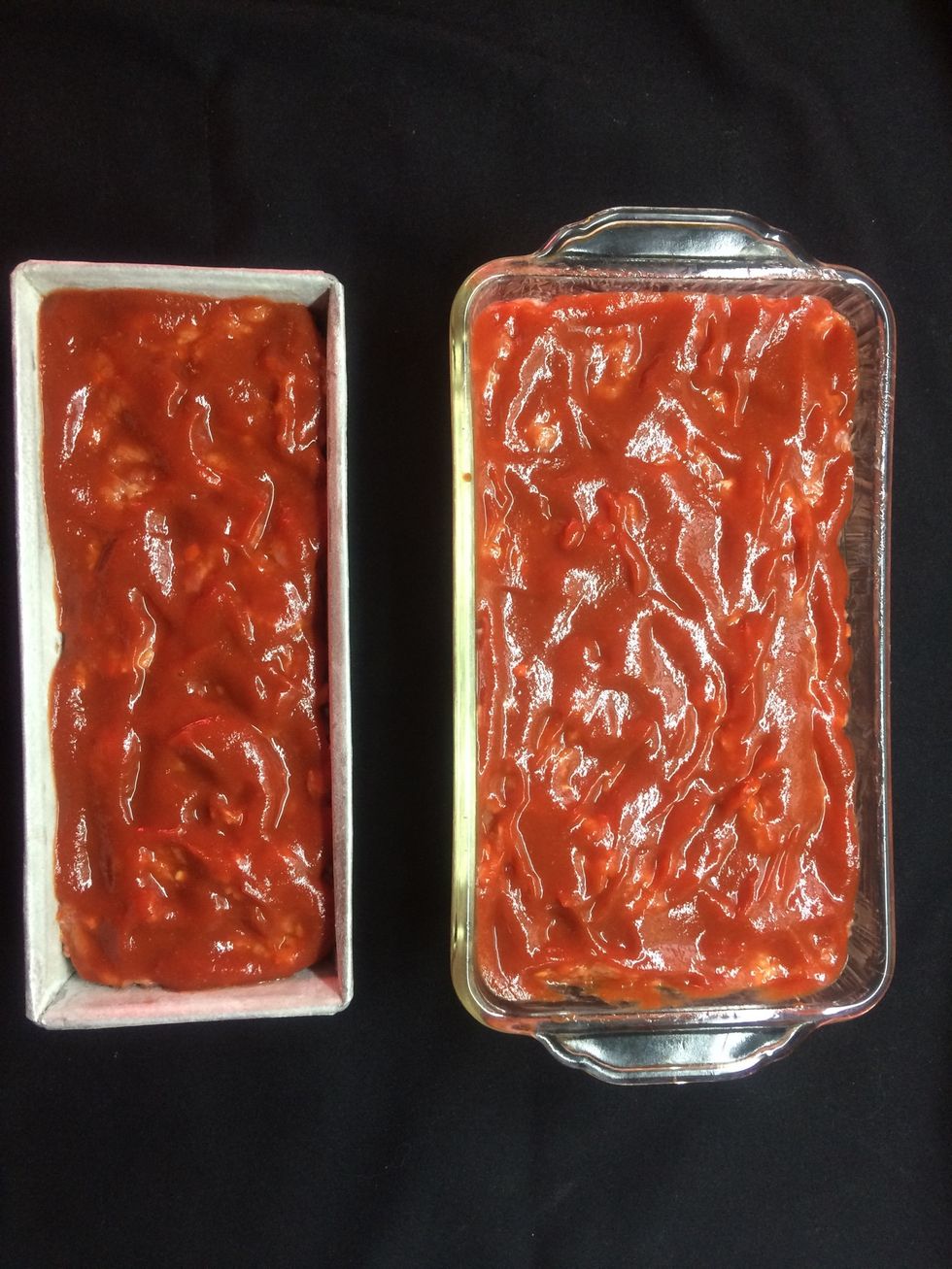 And pour it on top of the meatloaf before baking for 1-1 1/2 hr