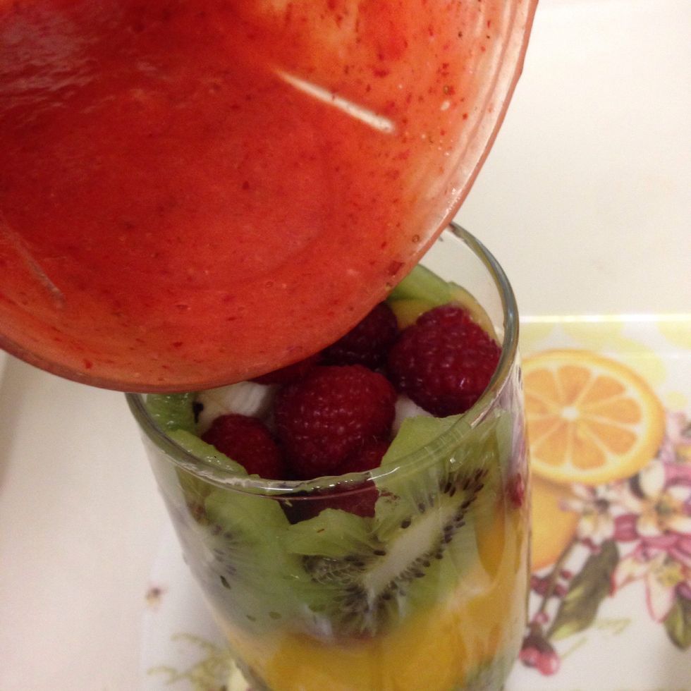 And pour them in the top