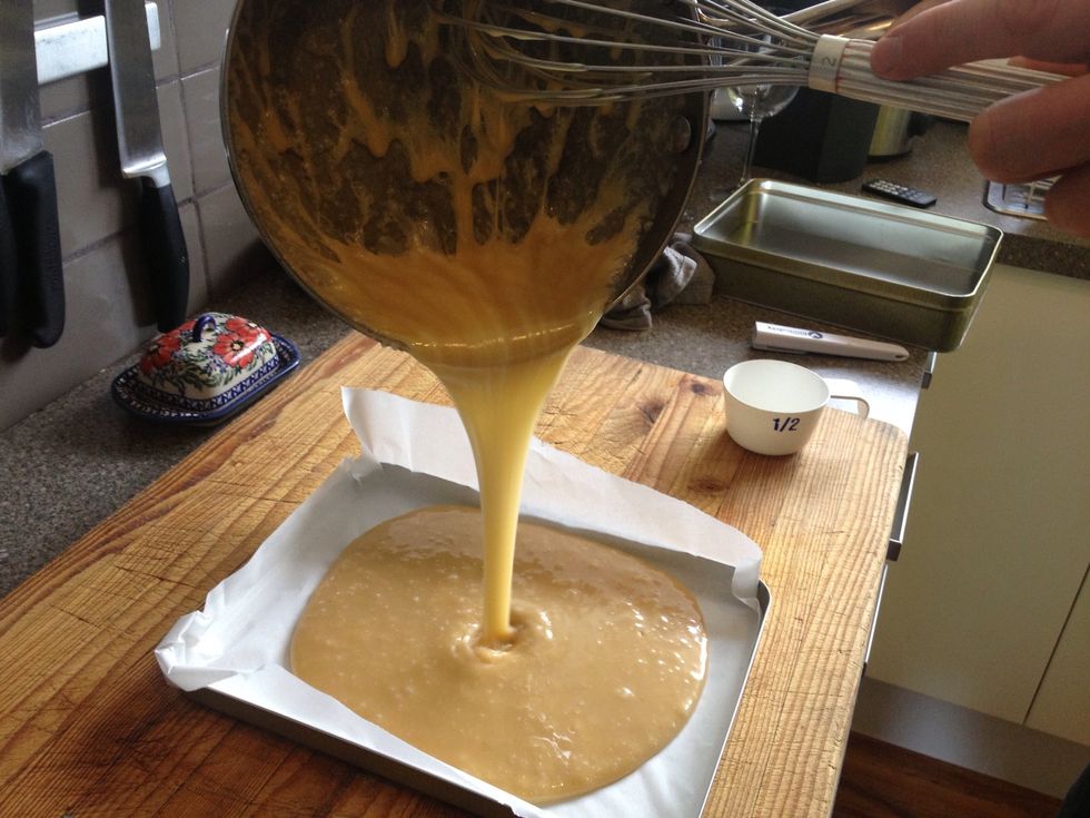 And pour