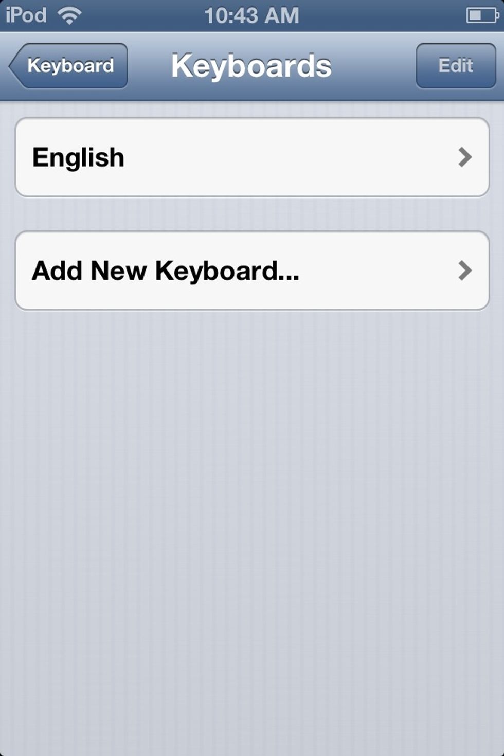 And press Add Keyboard.