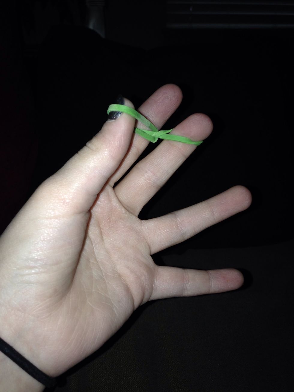 And pull it off both fingers