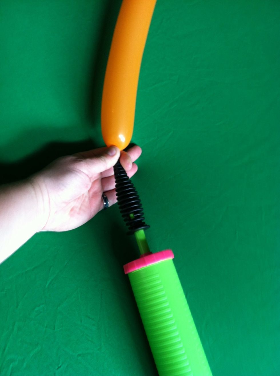 And pump.  When you are starting you should pop some balloons to get the feel for how much pressure the balloon can take