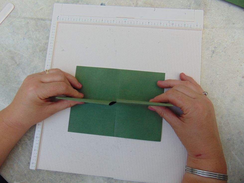 .... and push together. Keep hold of these flaps....