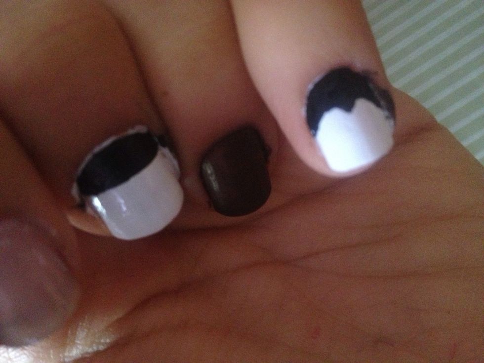 And put black nail polish