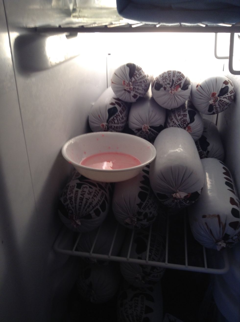 And put in the freezer