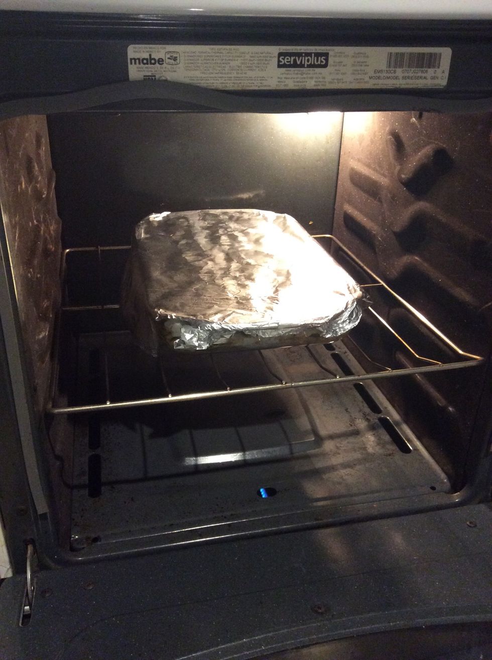 And put in the oven for 15 to 20 minutes