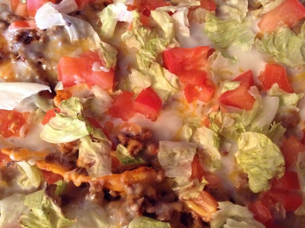 And put in the oven for 5 or 10 minutes or until cheese is melted and everything is warm! Enjoy!