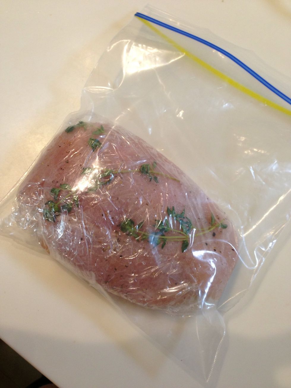 And put it in a plastic bag.