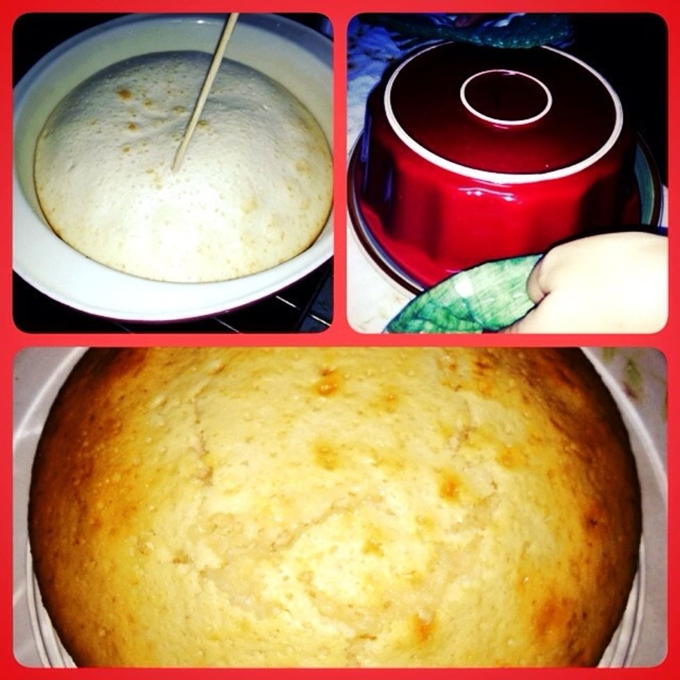 And put it in the oven at medium temperature, Bread from 30 to 35 minutes to mature or until toothpick inserted in center comes out clean then swings.