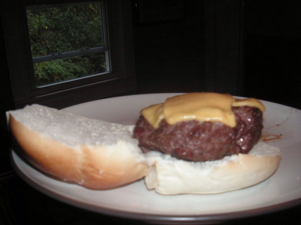 And put the meat between of the breads.