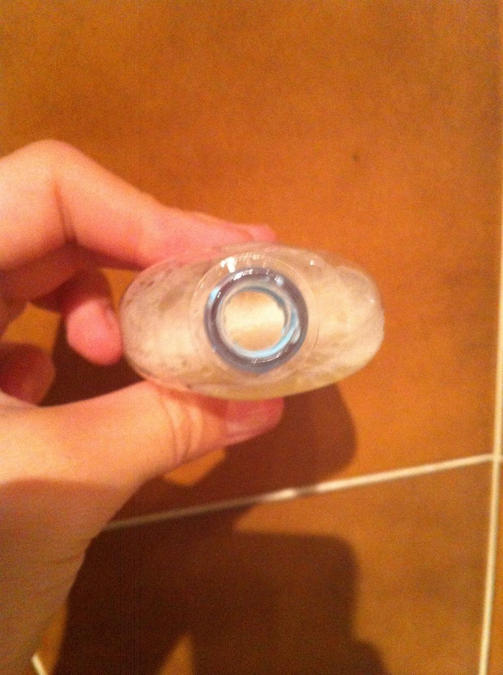 And put the toothpaste down with something... I used a toothpick